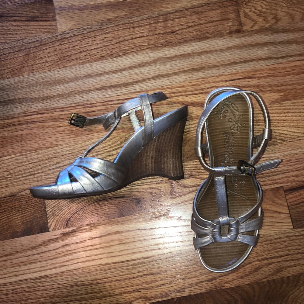 Never worn! Wedge heels
